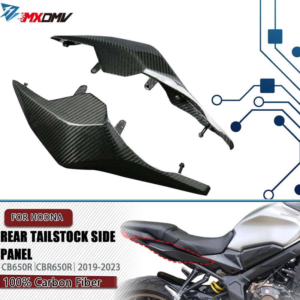 

Rear tailstock side panel Fairing For Honda CB650R CBR650R 2019-2023 Motorcycle Carbon Fiber Passenger Rear Seat Cover