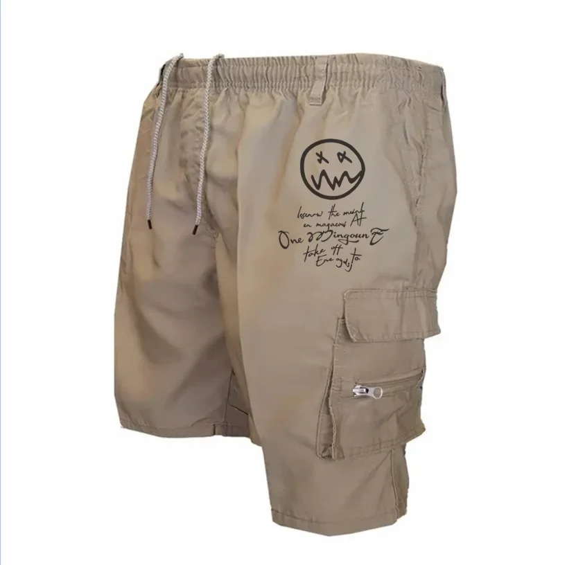 Mens Cargo Shorts New Side Multi-pockets Men Loose Work Shorts Casual Short Pants Male Plus Size Summer Outdoor Shorts