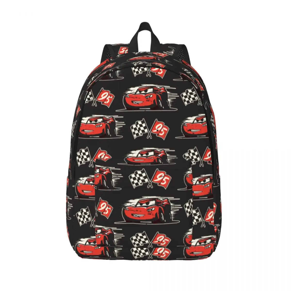 Auto 3 Lightning McQueen Cartoon zaino per uomo donna Cool High School Work Daypack College Canvas Bags con tasca