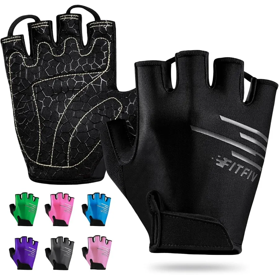 

Велосипедные перчатки для мужчин и женщин. Велосипедные перчатки с половиной пальца. Идеально подходят для занятий спортом на открытом воздухе. Тренажерный зал. Тяжелая атлетика. Веслуга и двигателя.