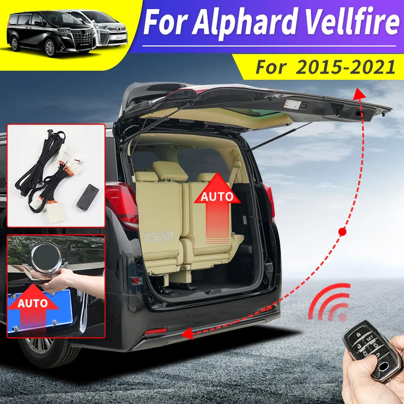 Automatic Opening Tailgate Module For Toyota Alphard Vellfire 30 Series 2015-2022 Electric Trunk Door Modification Accessories suction power lift soft close door rear closer power lock system electric suction for toyota alphard