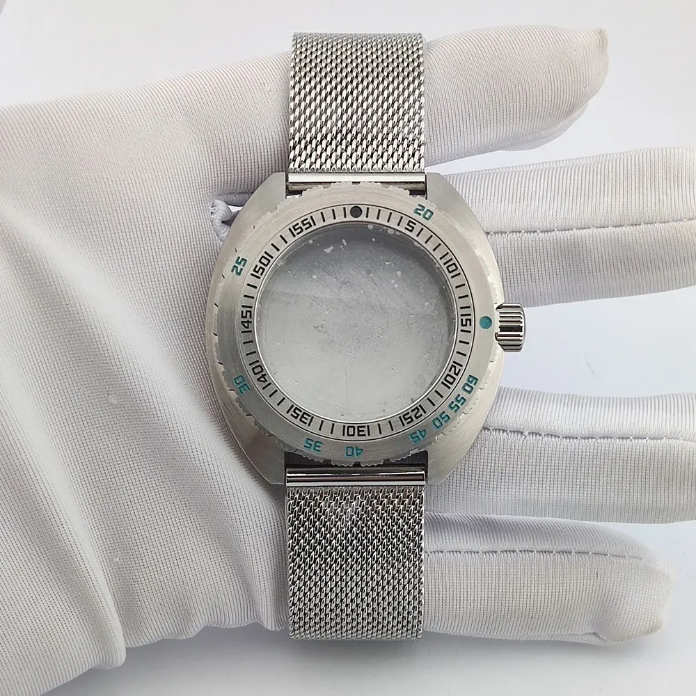 Корпус часов NH35 mod NH35 аксессуары для корпуса часов 42 мм стальной корпус сапфировое стекло сталь 316 водонепроницаемые аксессуары для часов корпус nh35