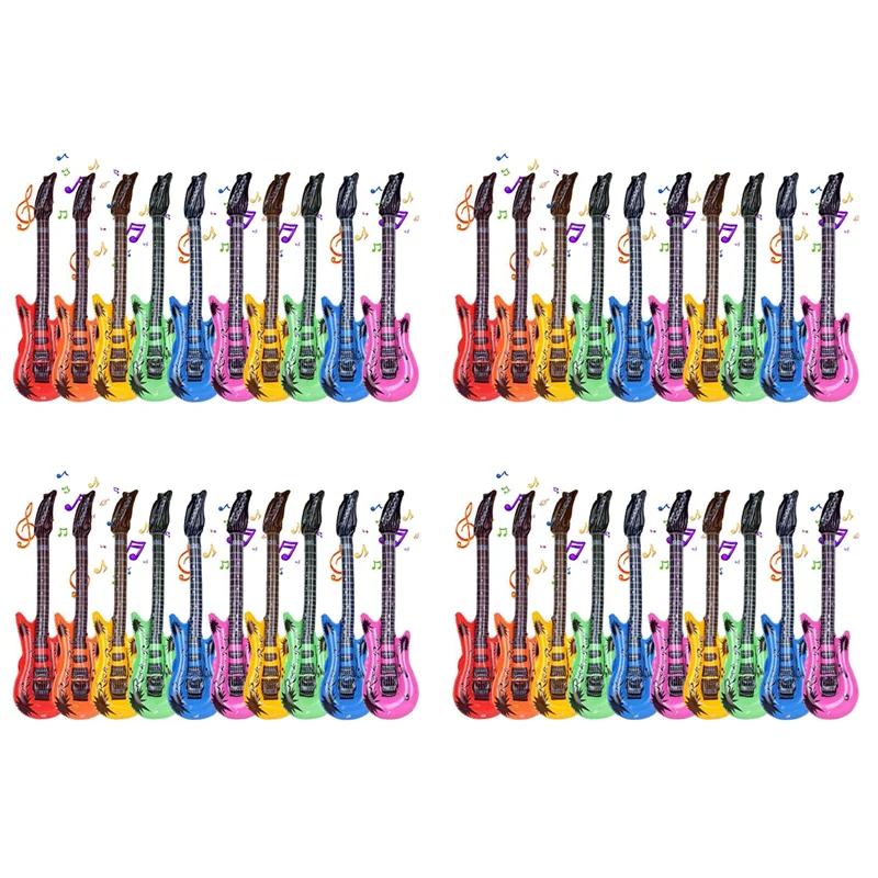 Надувная гитара AS96-40X, ударная гитара, подходит для детских подарков, праздничных вечеринок