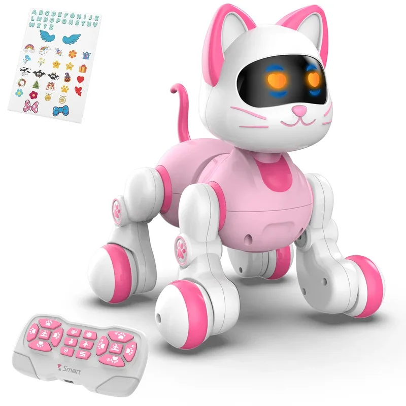 

Sunlight 002Smart Робот с дистанционным управлением Cat Программируемая голова Сенсорное освещение Ходьба Танцы Музыкальное освещение Детская радиоуправляемая игрушка Роботы Домашнее животное