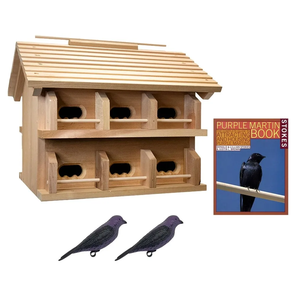 Heath Cedar Crescent Entry Purple Martin House Package