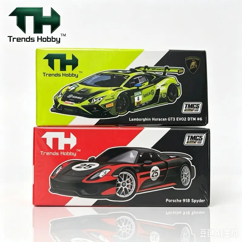 TH Trends Hobby 1:64 Kuala Lumpur TMCS Auto Show Lamborghini Huracán GT3 Evo2 Limited Edition Druckguss-Automodell aus Legierung