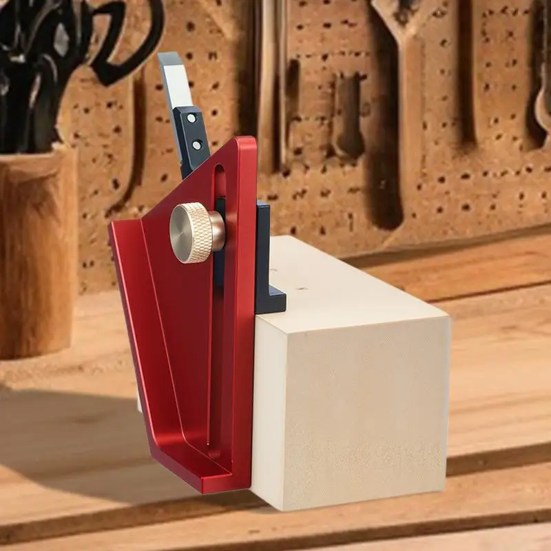 

Center Finder Woodworking Center Marking Gauge Aluminum Alloy Precision Compact Scriber Fit Less Than 58mm Thick for Engineering