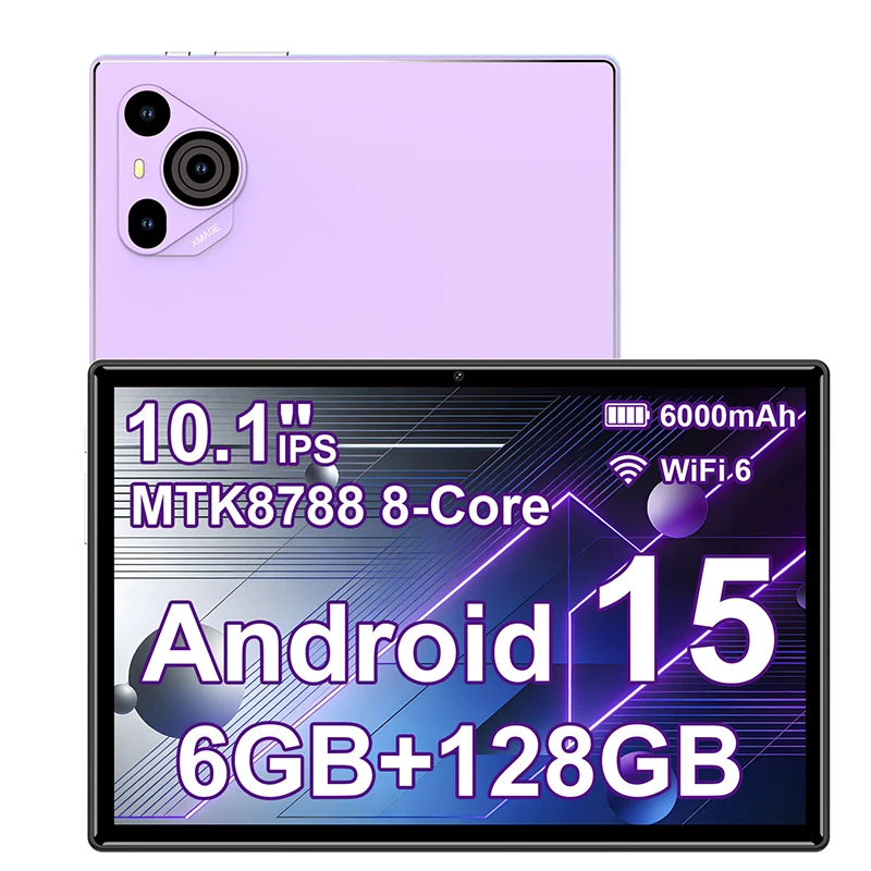 Original 10.1 Inch Android Tablets Octa Core 6GB RAM 128GB ROM Google Play 4G Network Tablet Pc 5G Dual SIM Dual WiFi Android 15
