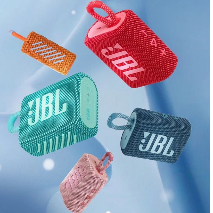 Original JBL GO3 Wireless Speaker With Bluetooth 5.1, Portable Waterproof Speaker,Outdoor Speakers Sports Bass party Speaker