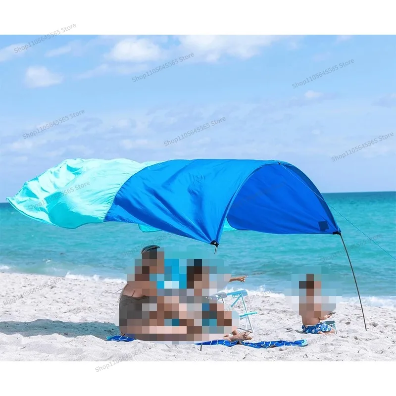 For Outdoor Canopy, Portable Sun Protection Canopy, Lightweight and Quick Opening Beach Tent