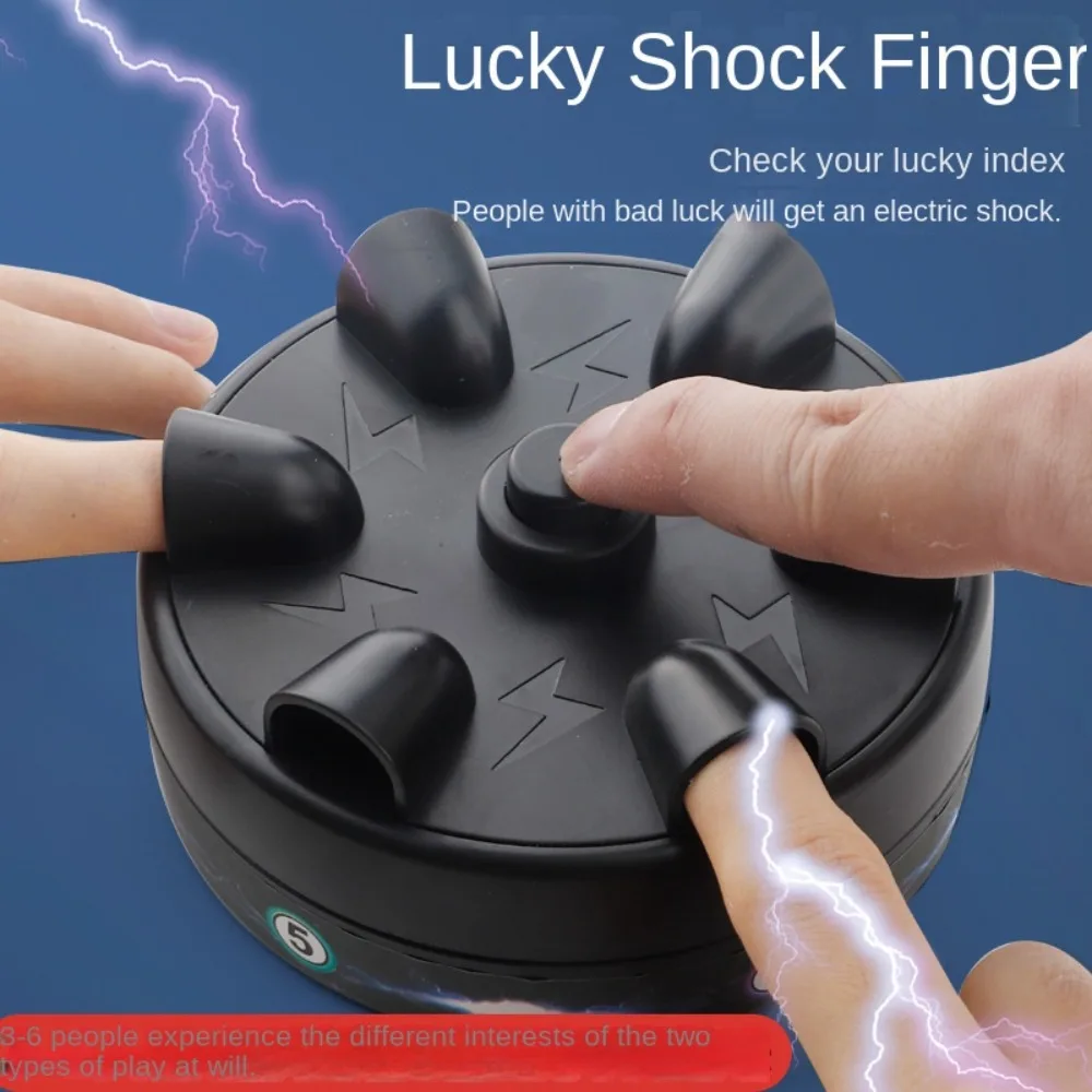 Lies Detector Electric Shock Finger Game Punishment Interesting Finger Game Machine Tricky Props Electric Shocking Roulette