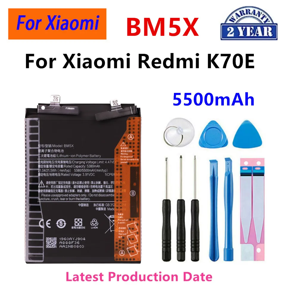 Brand New BM5L BM5S BM5W BM5X Battery For Xiaomi Redmi K60 K70 Pro
