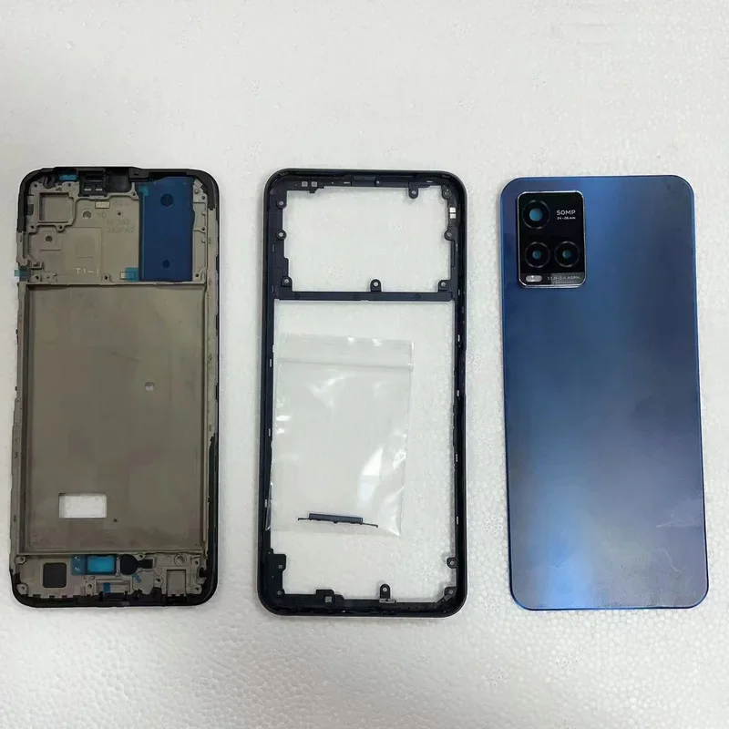 

Для Vivo Y21s Y21t Y33s Y33t ЖК-дисплей, передняя рамка, крышка батарейного отсека, средняя рамка, задняя дверь, корпус с объективом камеры, боковые кнопки
