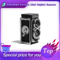 CHUZHAO Vintage Mini Digital Camera Autofocus 12MP, 1080P FHD Video Vlogging Portable Camera for Christmas Birthday Ideal Gift