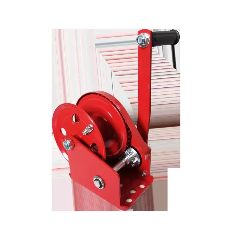 1200lb Manual Winch with Self Locking Automatic Brake High Quality Friction Rope Hand Crank Puller for Truck Trailer Boat