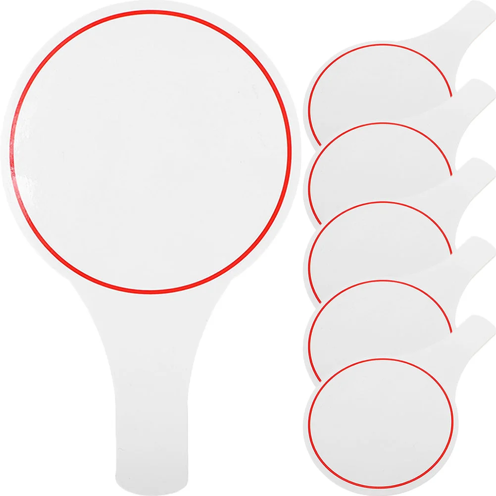6 Pcs Score Board Small Whiteboard Kids Paddle Mini Whiteboards for Students Dry Erase Desktop Writing Scoring