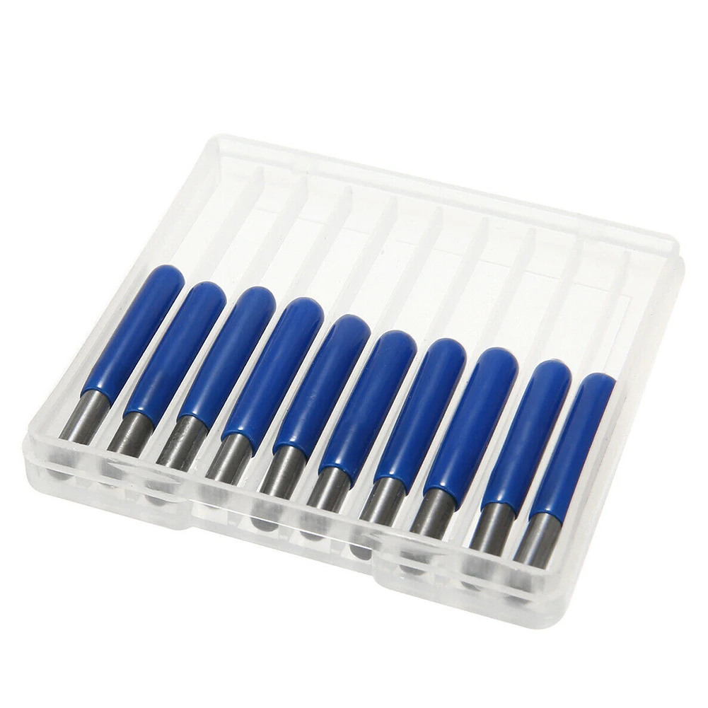 10PCS Solid Carbide Engraving Bits CNC Router Tool V Shape 01mm 60 Degree Angle for Efficient Cutting of Copper and Acrylic