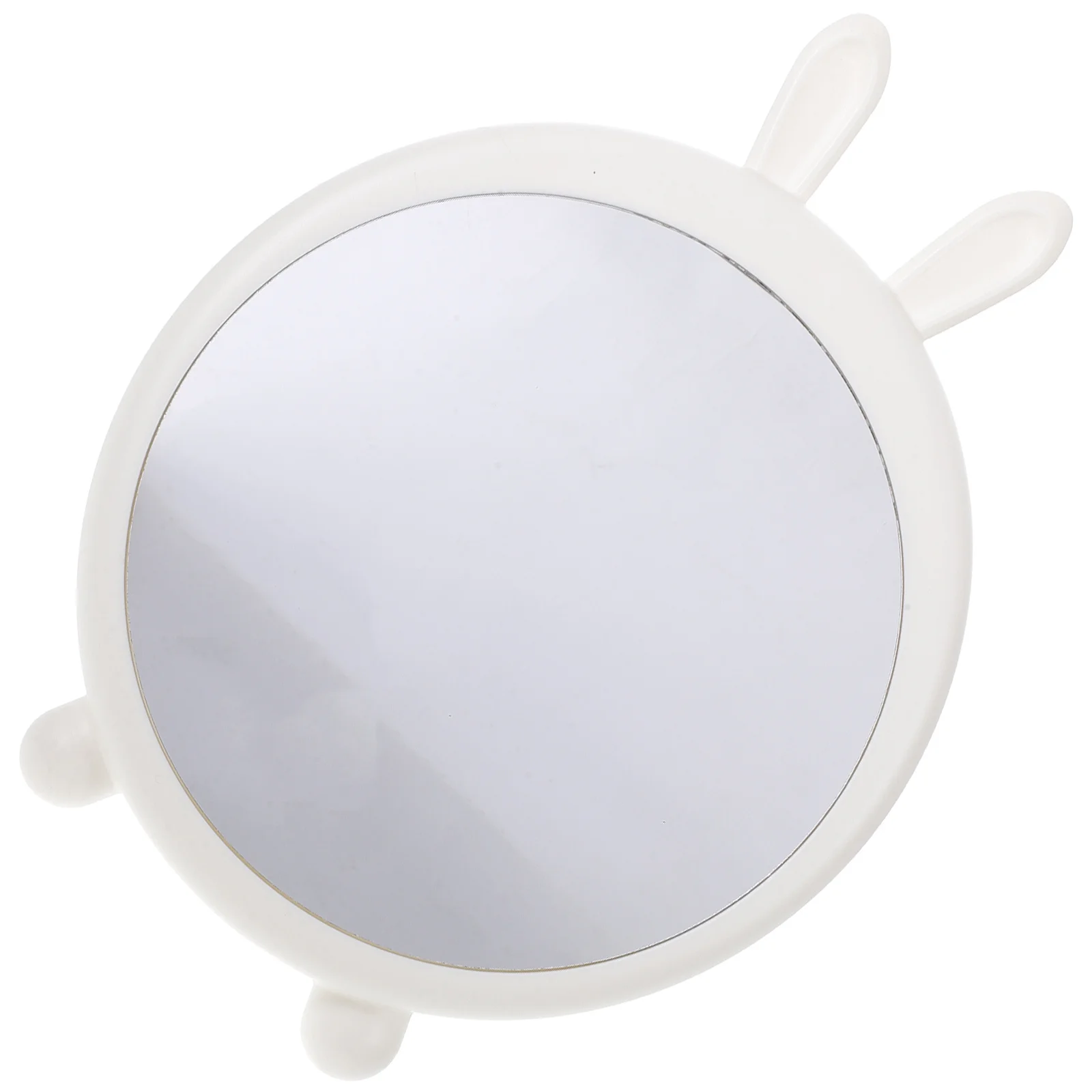 

Desktop Makeup Mirror Rabbit Ear Practical Small Makeup Tool Stable Base for Bedroom and Vanity Use Mirror