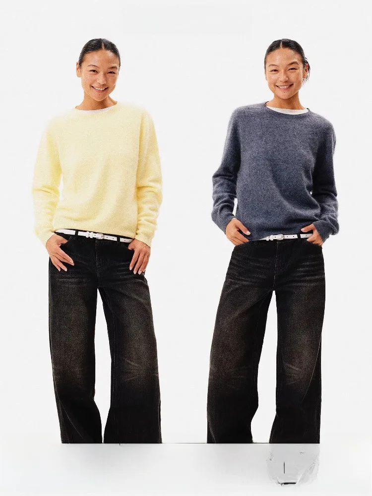 

Age of Ascent Women's Camere Wool Blend Knitwear round Ne Pullover Sl Long Sve Casual Sle Comfortable Breathable