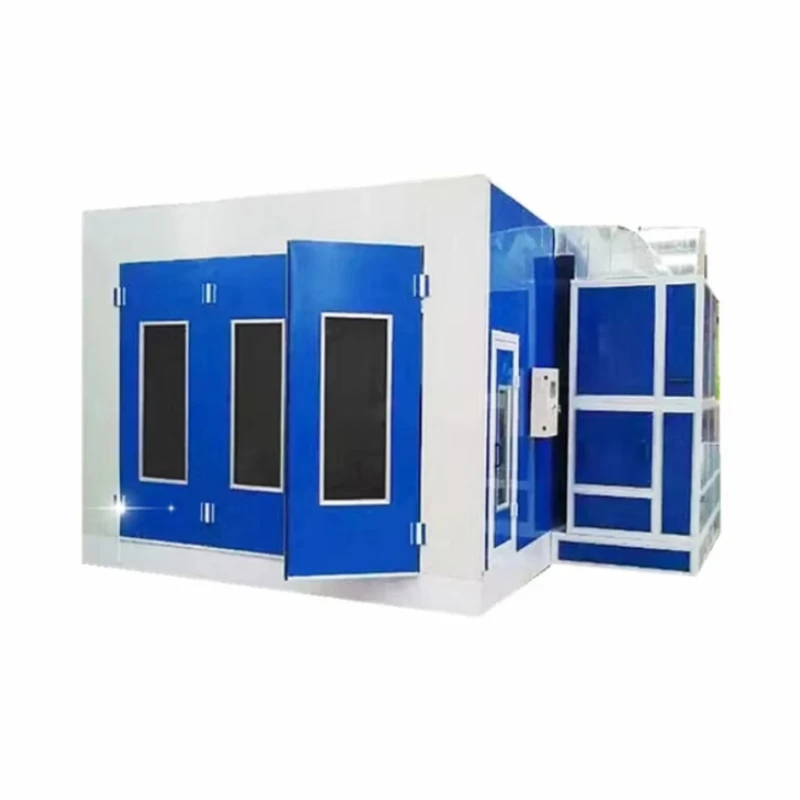 Cabine de lixa retrátil móvel personalizada sem poeira de alta temperatura ecologicamente correta para cozimento de pintura automotiva