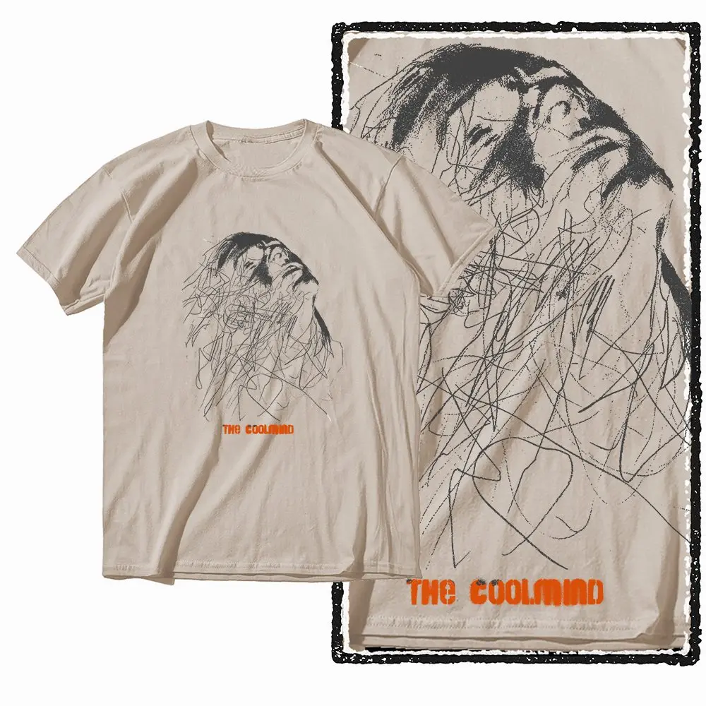 G12 Beige Big Size 100% Cotton Streetwear Printed Men's T-shirt | Streetwear Cool Vintage O-neck Men's Tee Tshirt