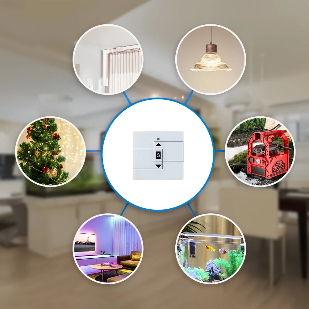 Wireless Universal Rf Motor Controller 433MHz AC100-240V For Window Opener