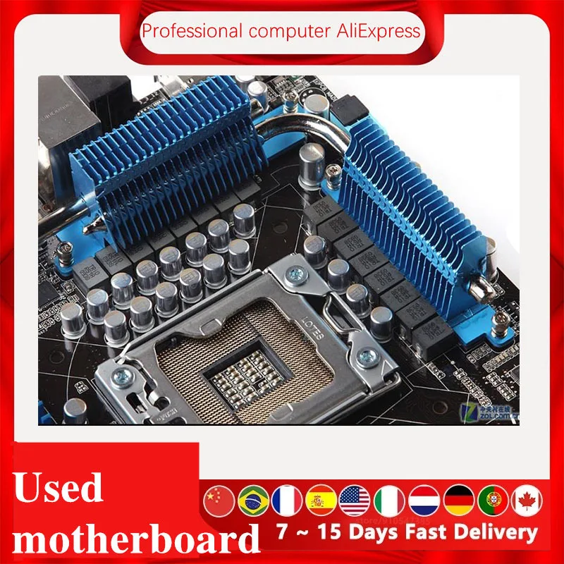 For ASUS P6X58D Premium Used original For Intel 5500 Server motherboard Socket LGA 1366 DDR3 X58 X58M Motherboard