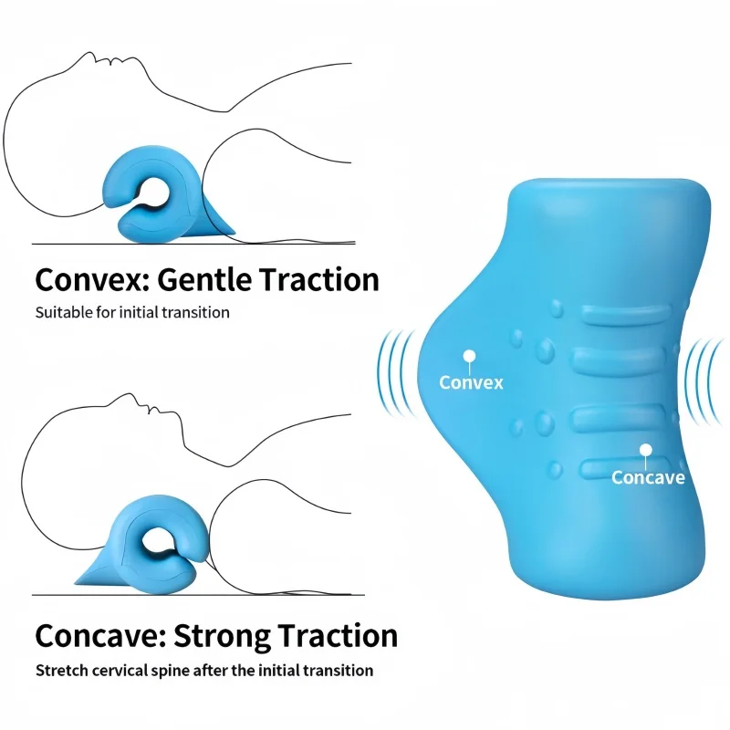 C Shaped Pillow Cervical Traction Massager Shoulder Repair Pillow Neck Relaxation Stretch Massage Tool Spine Correction Tools