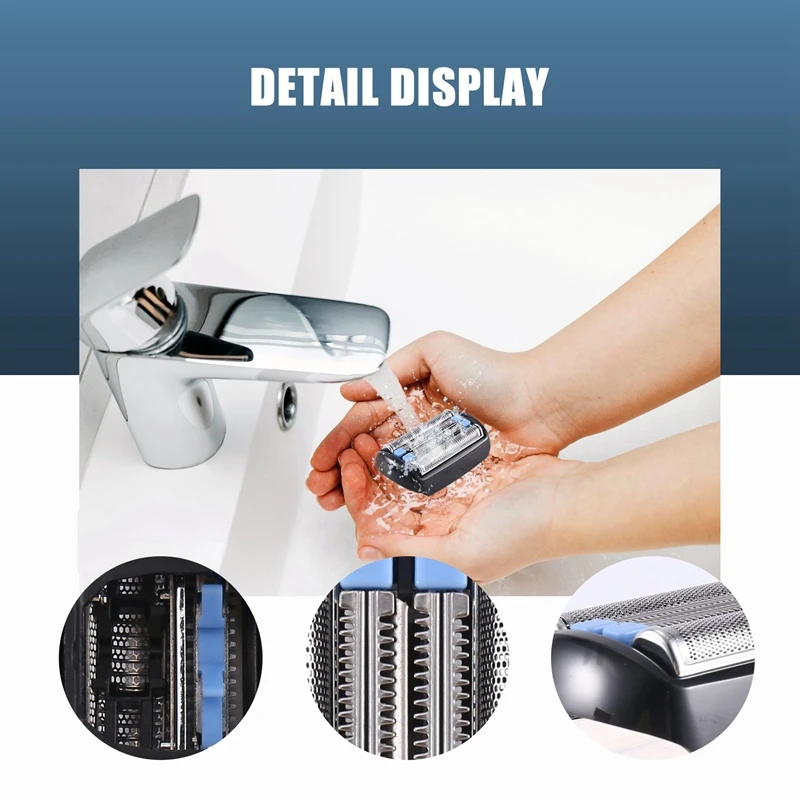 A01V-Replacement Foil Cutter Head Shaving Head Razor Blades For Braun Series 9 92S/92B/92M Electric Shaver Replacement Head