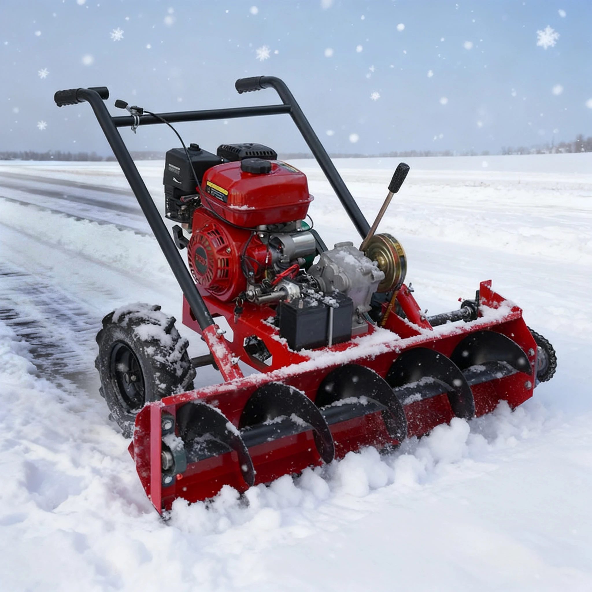 

Wholesale Small Snow Cleaner Household Tools Hand Push Snow Plow Thrower Equipment Hand Held Snow Cleaning Machine