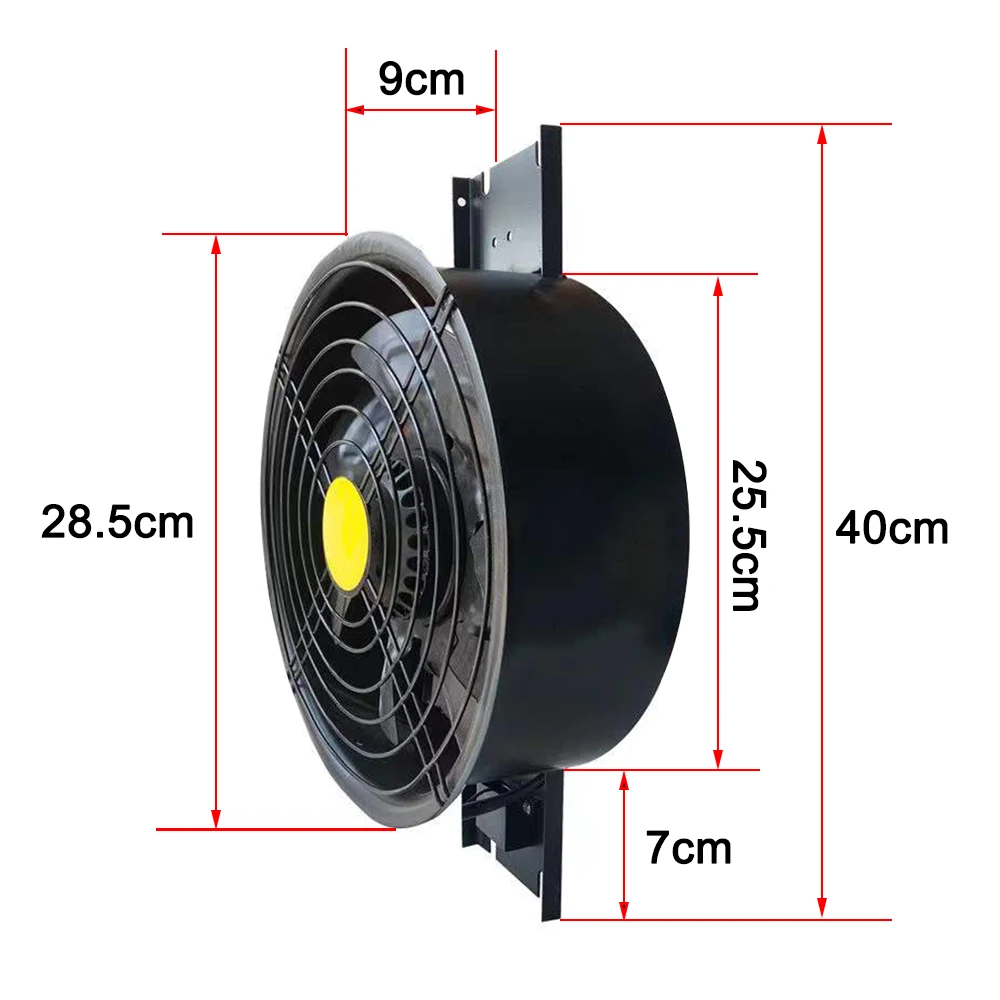 10 inch 100W 220V  exhaust fan strong exhaust fan kitchen window barbecue exhaust fan thin glass window mute