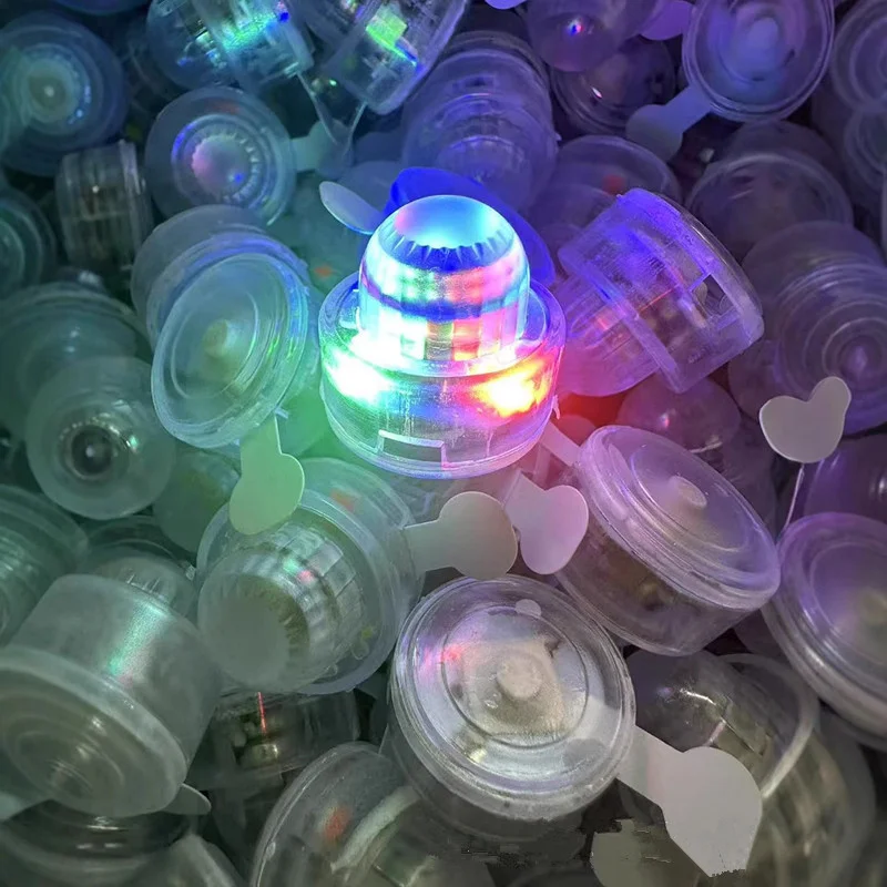 12/30/50Pcs LED Press DIY Light Up Balloon Wireless Lamp Mini Model Making Decor Holiday Glow Lantern Party Supplies Lighting