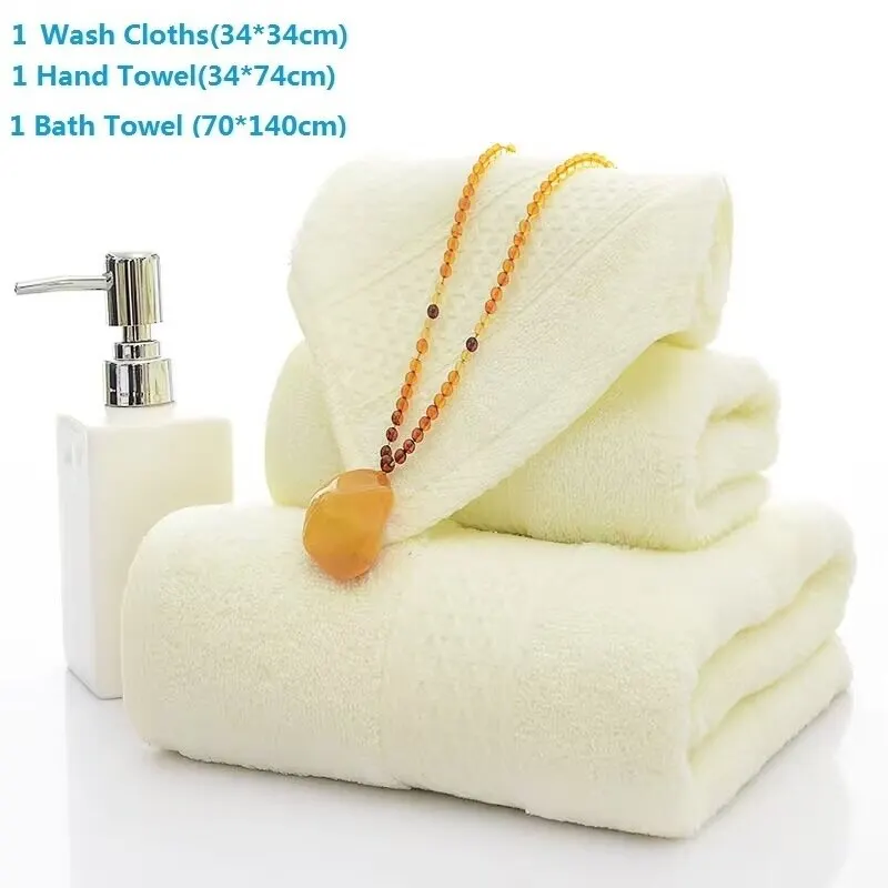 Ensemble de serviettes de bain en coton douces et absorbantes_voghion.com
