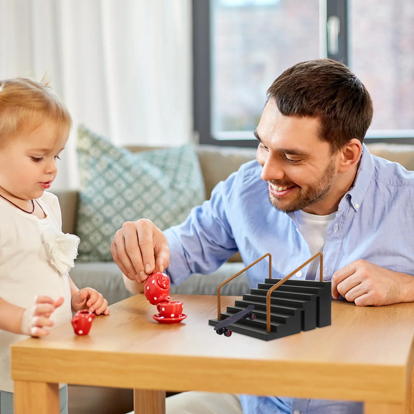 1 قطعة لوح التزلج البلاستيكي الصغير منحدر عقبة للأطفال الإجهاد الإغاثة متعة إصبع الرياضة لعبة التدريب مجموعة