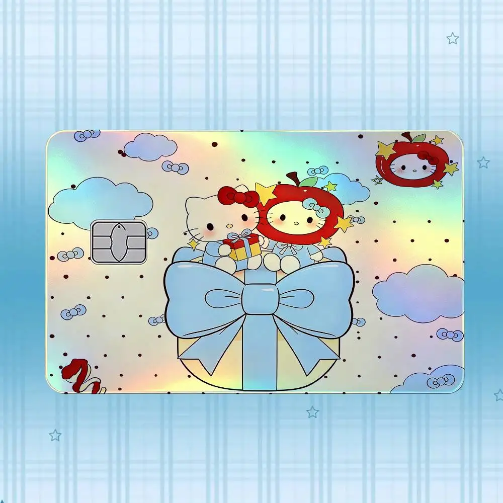 H-Hello Kitty Laser-Holografischer Karten-Skin-Aufkleber für Kredit- und Debitkarten – 4 Stück/Set, wasserfester, kratzfester Schutz – Detail 19
