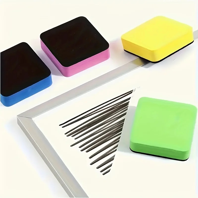 

20pcs Mini Dry Erase Blackboard Erasers Magnetic Whiteboard Dry Erasers Chalkboard Cleaner Wiper For Teacher Supplies