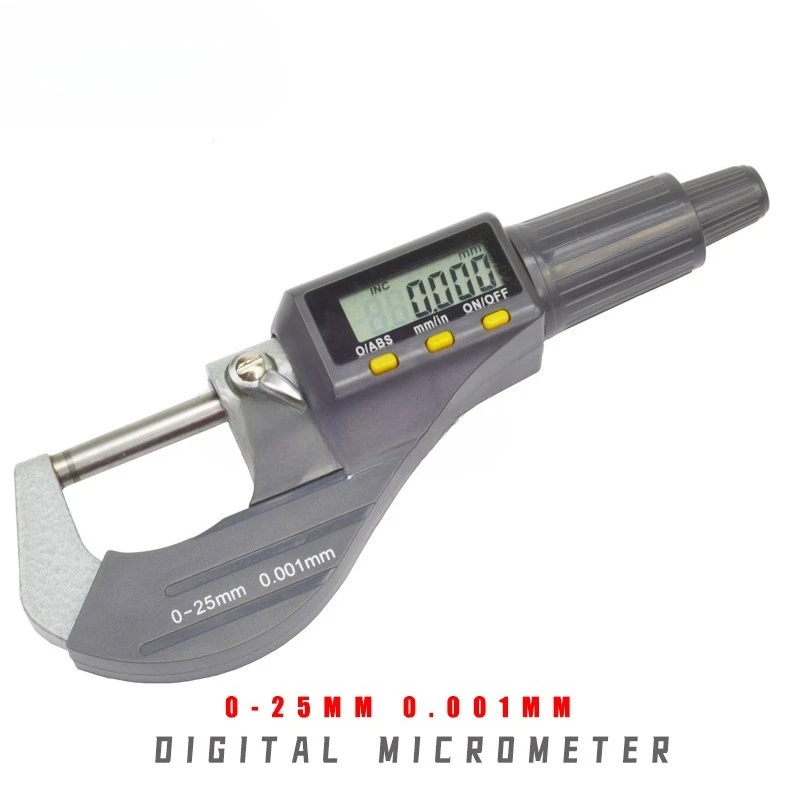 0-25Mm Spiral Micrometer Digital Caliper Digital Micrometer