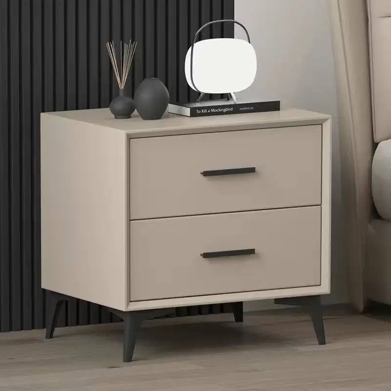 

Glossy Hidden Bedside Table Aesthetict Design Minimalist Unique Bedside Table Gothic Wooden Mesitas De Noche Bedroom Furniture