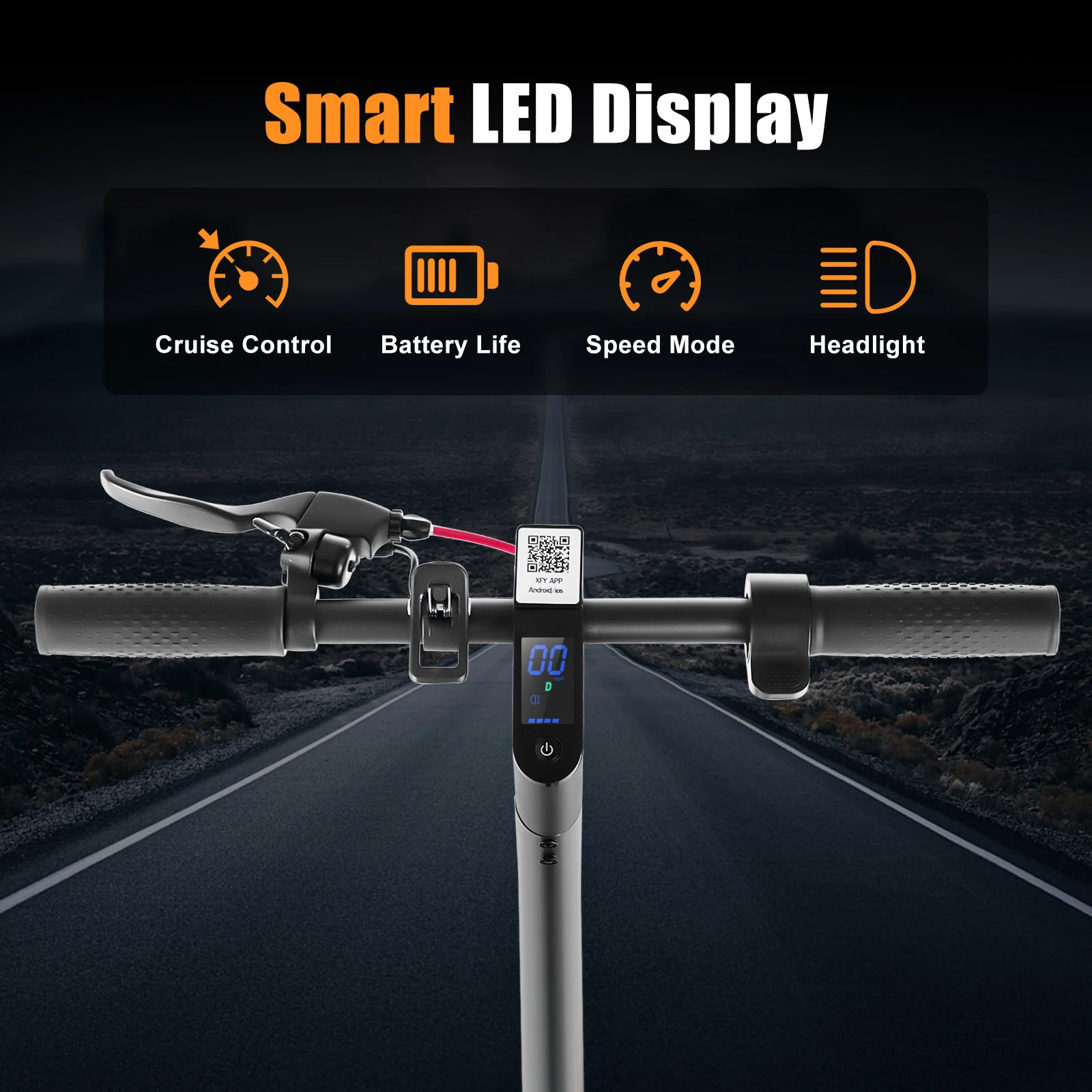 12 MESES DE GARANTIA Frete Grátis EUA Serviço Local Scooter de 8,5 polegadas 10.4AH 350W Pico 500W 19MPH APP Smart Control Scooter