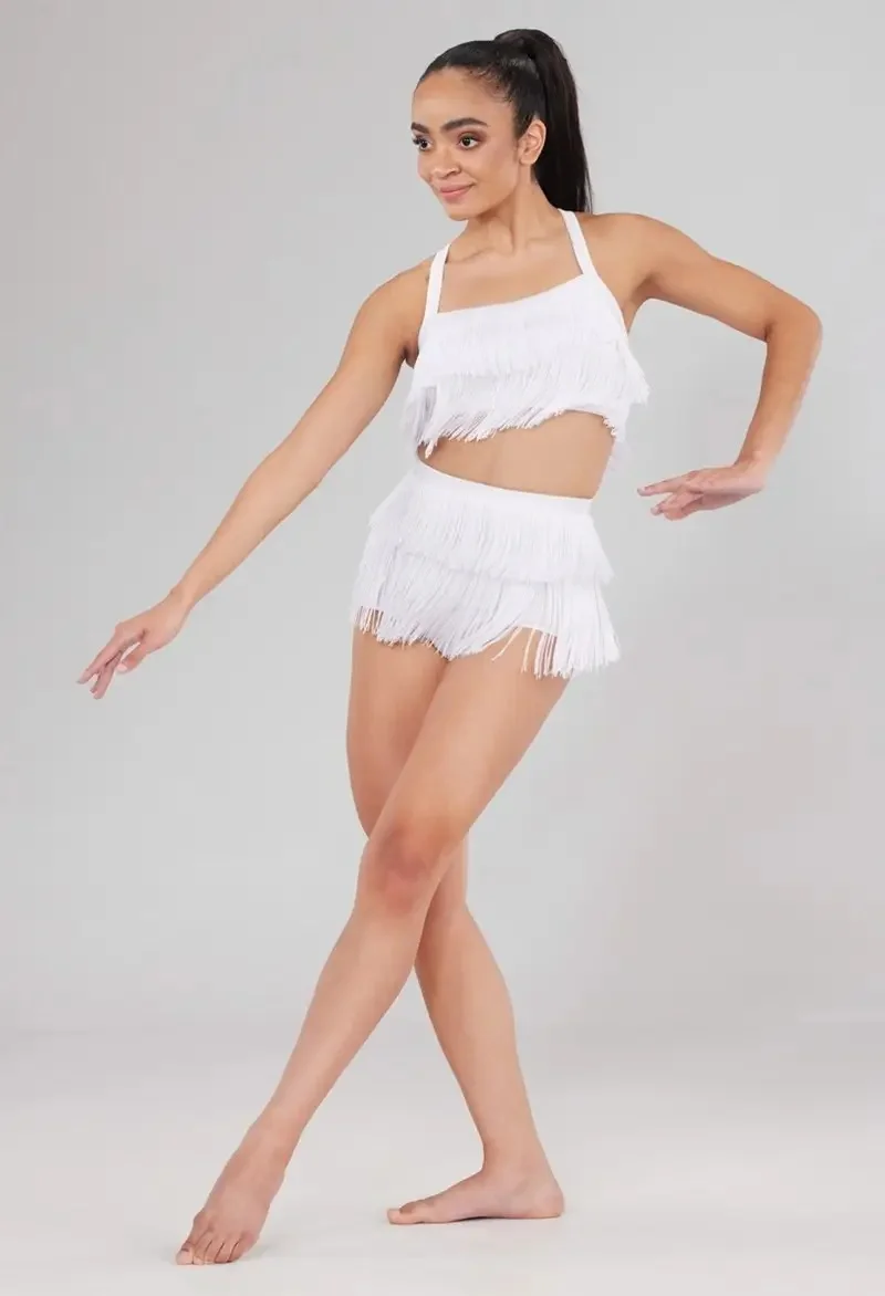 white-camisole-split-boxer-shorts-full-body-tassel-jazz-performance-outfit