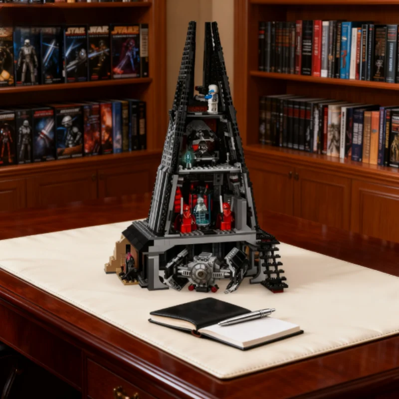 1090 قطعة ديزني صالح 75251 دارث هاوس فيدر قلعة بنة حروب الفضاء التعادل المقاتلة نموذج الطوب زخرفة هدايا عيد الميلاد