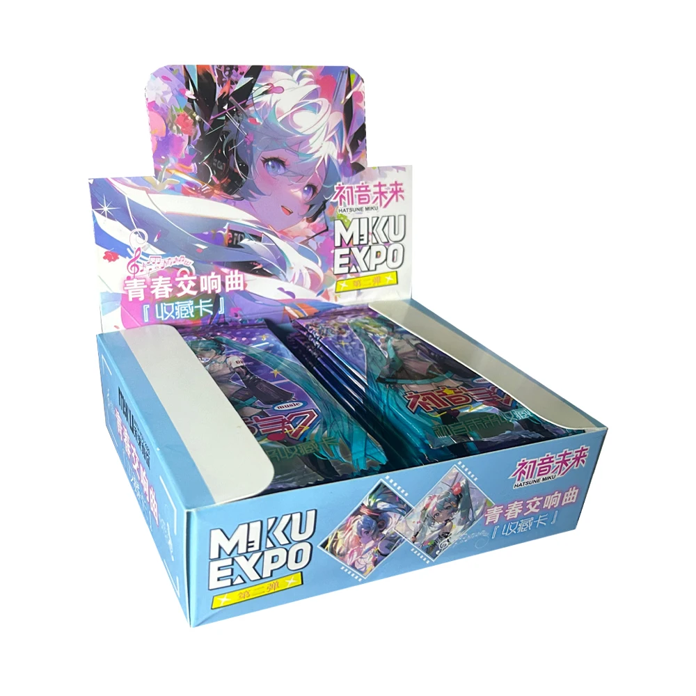 New Hatsune Miku Cards Booster Box Wanted Rare Booster Box Anime Playing Game Cards Children\'s Toy Gifts Rare SP SSP Flash card