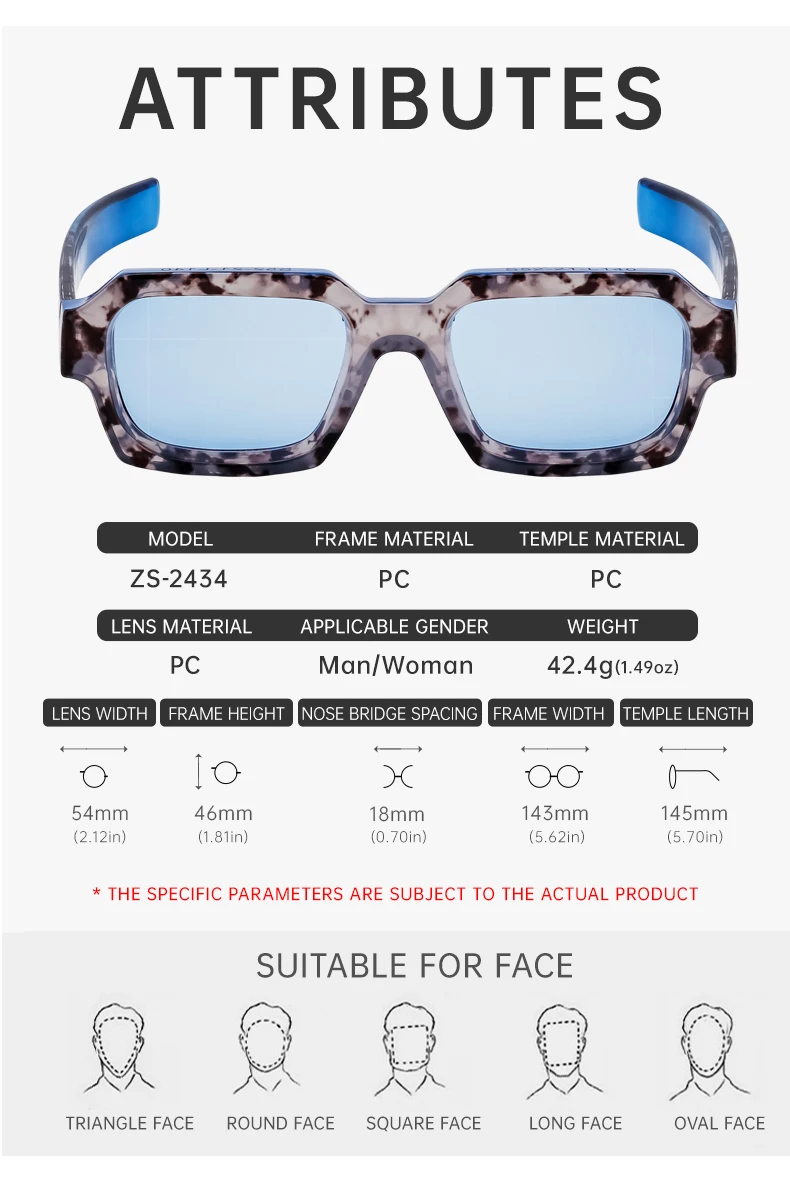 Vintage quadratische Punk Sonnenbrille Männer Frauen Luxusmarke Mode Rechteck Sonnenbrille für männliche zweifarbige Brillen mit dickem Rahmen – Detail 12
