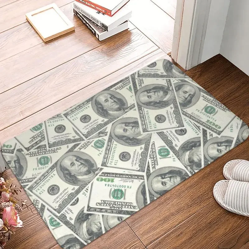 Stylish Dollar Bill Floor Mat - Fun Money Design for Home Entrances, Perfect for Adding a Unique Touch to Your Décor