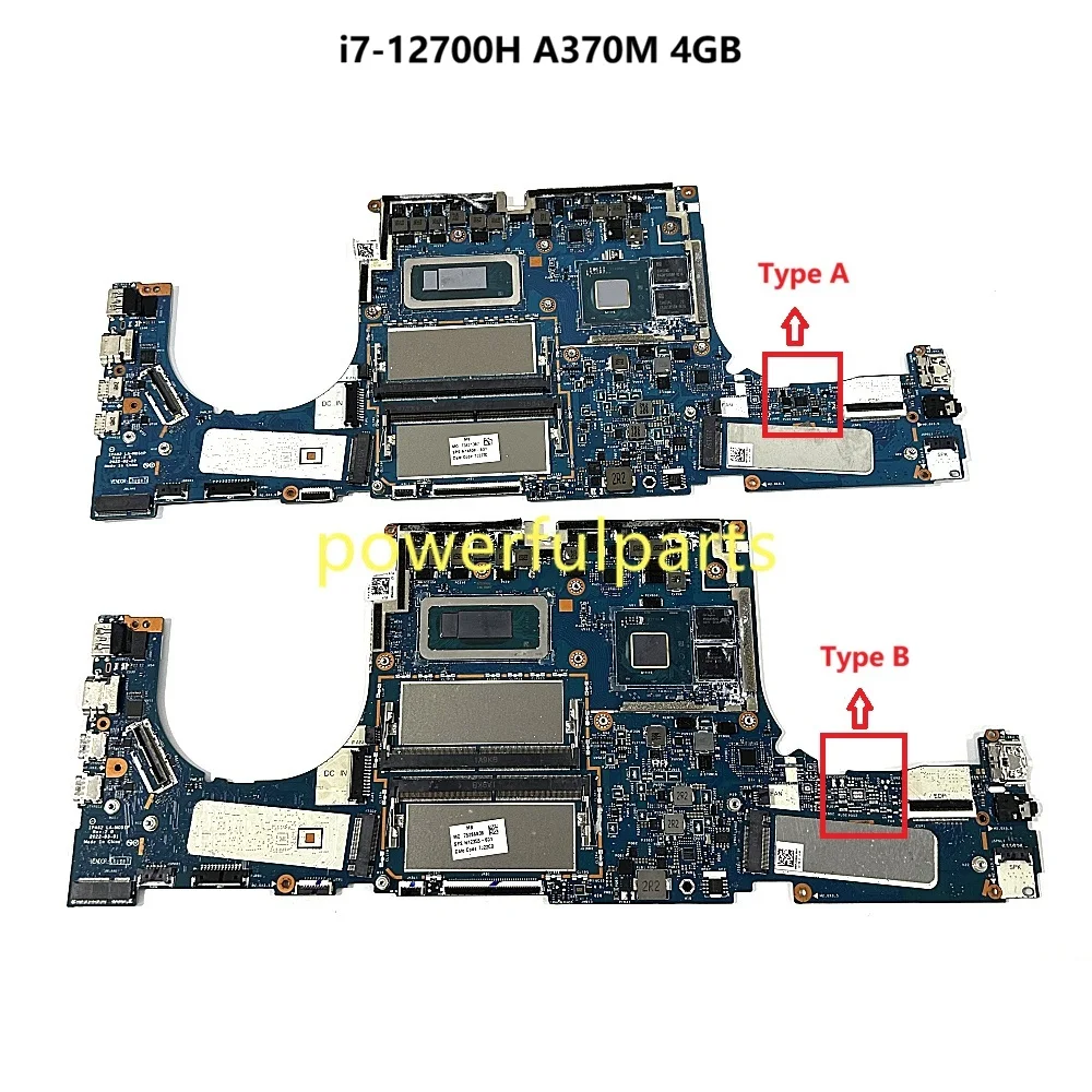

Материнская плата для HP Envy 16-H N12355-601 N14908-601 IPA62 LA-M051P с процессором i7-12700H и видеокартой A370M 4 ГБ, в рабочем состоянии.