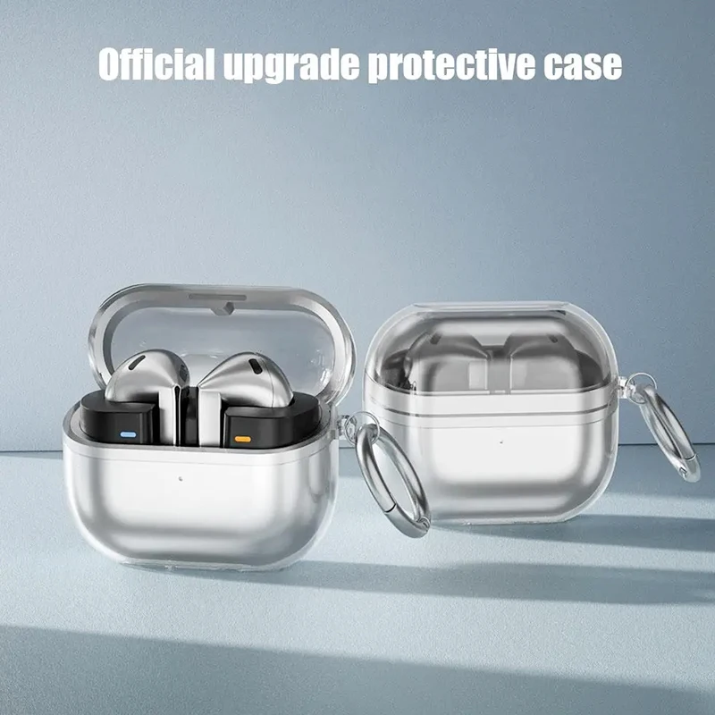 With Cleaning Kit For Samsung Galaxy Buds 3 Pro Cases Transparent Soft Protect Scratch Protect Cover For Buds 3 Boys And Girlg