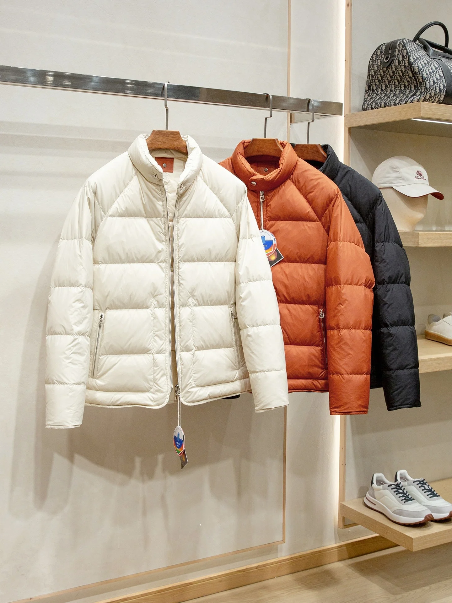 

Модная водонепроницаемая мужская пуховая куртка из гусиного пуха с воротником-стойкой, теплая, городская, повседневная, нейлоновая, бренд LAMA PIERO