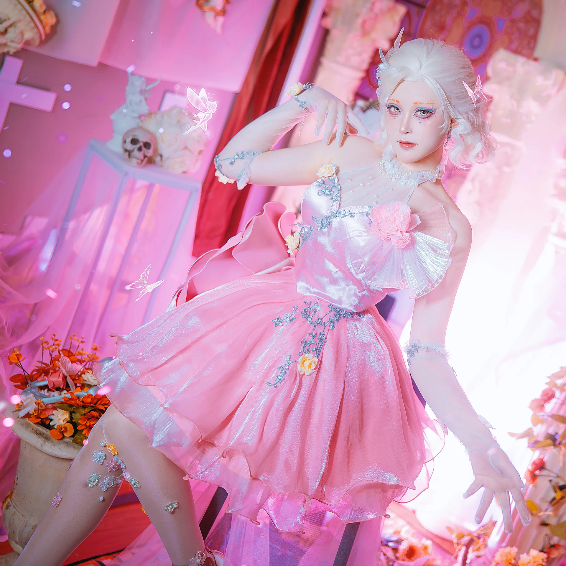 Neu Silfied Dancer Cosplay Kostüm für Halloween Weihnachten Rollenspiel Party Comic Ausstellung Spiel Identität V S-XXL