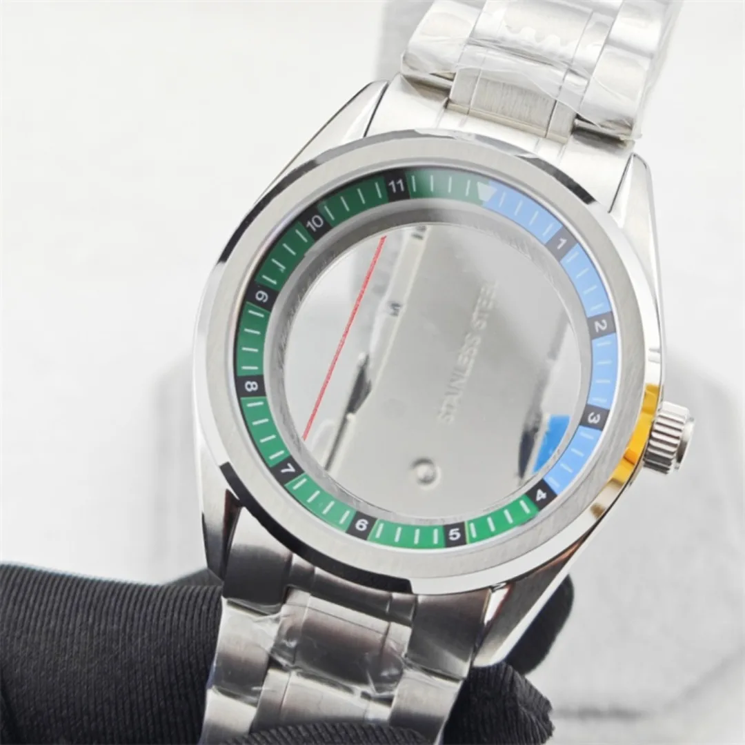 New NH35 GS Watch Case 39.5mm Diving Watch Case Set with Sapphire Crystal with Inner Shadow Ring for NH34/35/38 Movement