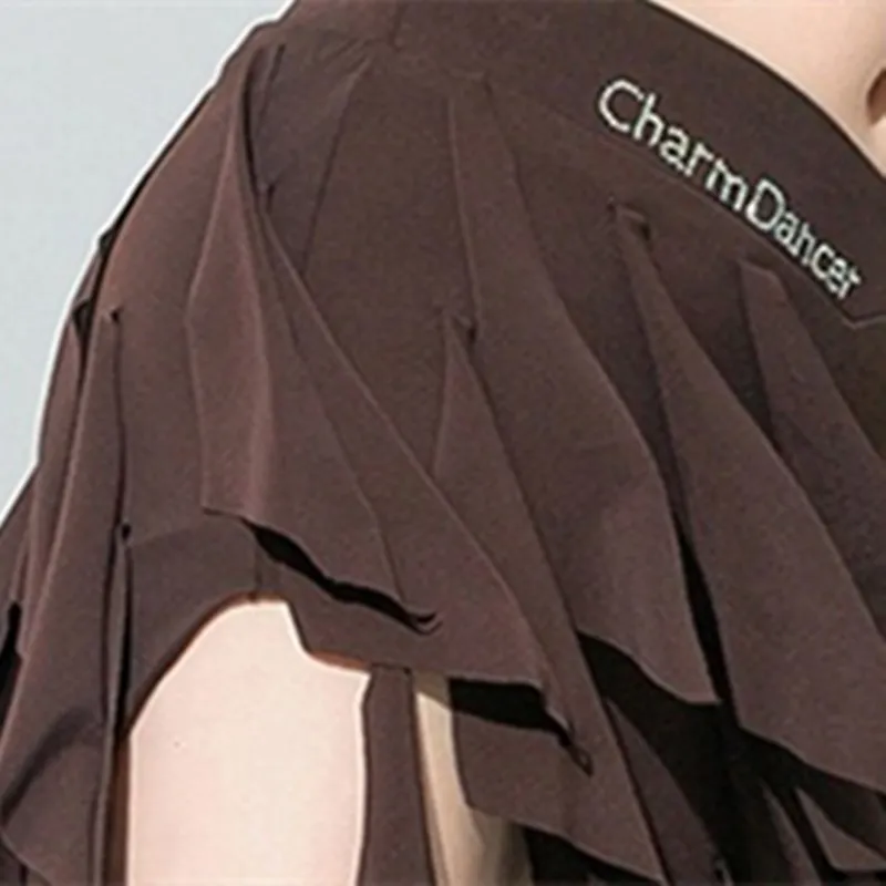 Sexy Vrouwen Buikdans Kostuum 2-delige Set Flowy Fringe Rok Gardient Gaas Top Oosterse Danser Praktijk Show Stage Outfit Nieuwe